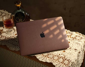 Dark brown MacBook Case for MacBook Air 13 15&quot; Pro 13 14 15 16&quot;, MacBook Case, Protective Cover for MacBook A3113/A2337/A2681