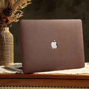 Étui MacBook, marron foncé pour MacBook Air 13 15" Pro 13 14 15 16", Housse de protection pour MacBook A3113/A2337/A2681