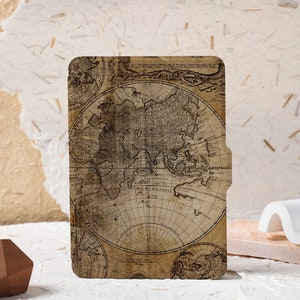 Vintage kaarten gepersonaliseerde hoes voor Kindle Paperwhite 1/2/3/4, geheel nieuwe Kindle-hoesje Kindle Cover, aangepaste Kindle Paperwhite-hoes