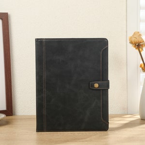 Schwarze PU Leder iPad Hülle für Air 4/5 Hülle mit Kartenfach, ipad Pro 11 12.9 Hülle, ipad Cover für ipad8/9/10, ipadmini4/5/6