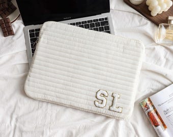 Beige line Laptop Sleeve, Laptop Case, Device Sleeve, MacBook Cover, iPad Cover, 11 13 15inch Case for Macbook Case, High Quality Laptop Bag