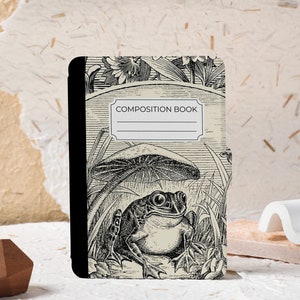 Frog Notebook Personalised Case Cover for Kindle Paperwhite 1/2/3/4, All New Kindle Case Kindle Cover, Custom Kindle Paperwhite Cover