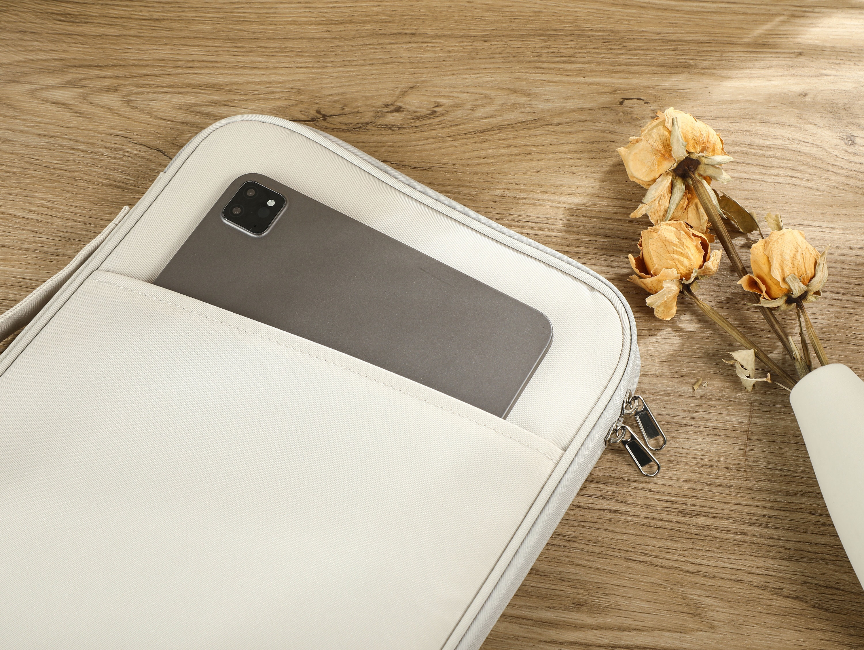 Light Grey Laptop Sleeve, Laptop Case, Device Sleeve, MacBook Cover