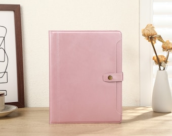 Étui pour iPad Air 4/5 personnalisé en cuir PU rose avec emplacement pour carte, étui ipad Pro 11 12,9, étui pour ipad 8/9/10, ipadmini4/5/6