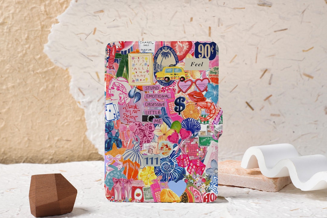 Pink Collage Personalised Case Cover for Kindle Paperwhite 1/2/3/4, All ...