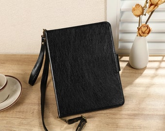 Black Handheld Crossbody with Card Slot Personalised iPad Case for Air 4/5 Case, ipad Pro 11 12.9 Case, ipad Cover for ipad8/9/10, mini4/5/6