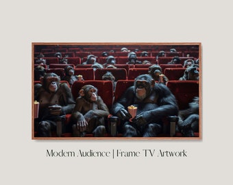 Tierrahmen TV-Bild, Fernseher Bilderrahmen Kunst, Gorilla Kunstwerk, Affe Rahmen Kunst, Zoo Kunst Digitaler Download, Samsung Frame TV Art