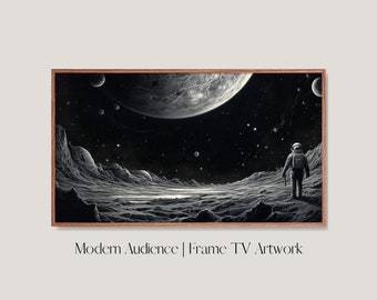 Digital Frame TV Art , Television Picture Frame Art, Samsung Frame TV Art, Astronaut Painting, Outer Space Painting, Space Decor, Cosmic Art