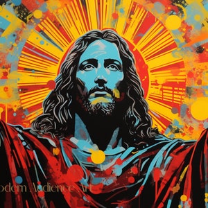 Digital Frame TV Art | Son of God Pop Art | Frame TV Art Instant ...