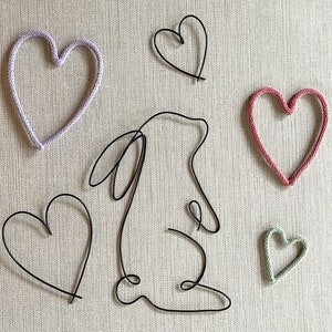 Wire Rabbit | Wire Wall Art | Bunny | Wire Animal | Home Decor ...