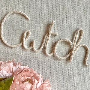 Knitted Wire Word, Cwtch, Cwtch Sign, Knitted Wire Art, Knitted Words, Wire Wall Art, Wire Words, Home Gifts, Gifts for couple, Home Decor