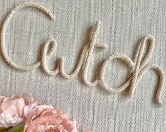 Knitted Wire Word, Cwtch, Cwtch Sign, Knitted Wire Art, Knitted Words, Wire Wall Art, Wire Words, Home Gifts, Gifts for couple, Home Decor