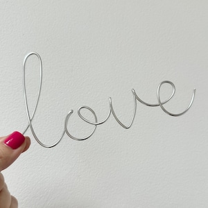 Wire Word, Love, Love Sign, Wire Art, Wire Word Art, Wire Wall Art, Wire Words, Home Gifts, Gifts for couple, Gifts for Her, Home Decor