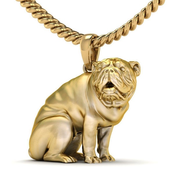 14K Gold handgemachte Anhänger, Sterling Silber Hund Halskette, Mops Schmuck, Hunderasse Schmuck, Mops-Liebhaber-Geschenk, Geschenk zum Valentinstag