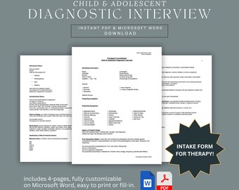 Puede incluir: Un formulario de admisión imprimible para terapia, con el texto "Intake Form for Therapy!" en una estrella negra. El formulario está diseñado para su uso con niños y adolescentes. El formulario es personalizable y se puede imprimir o completar.