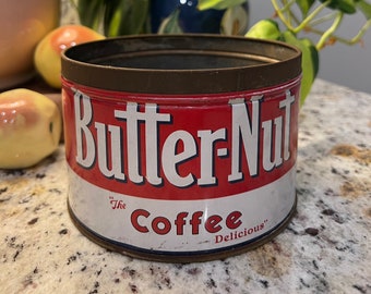 Vintage Butter-Nut Coffee Tin