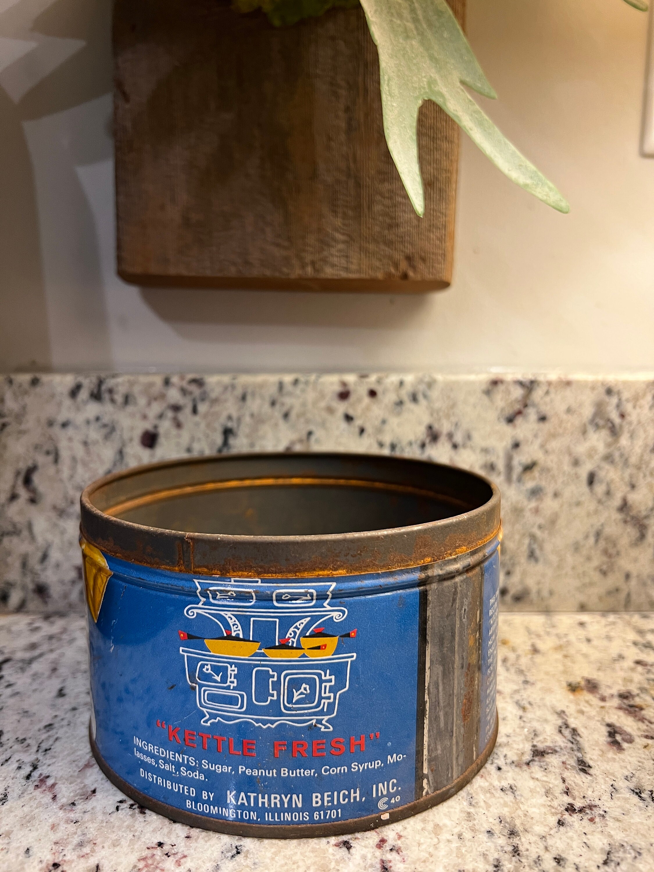 Vintage Golden Crumbles Candy Tin Etsy