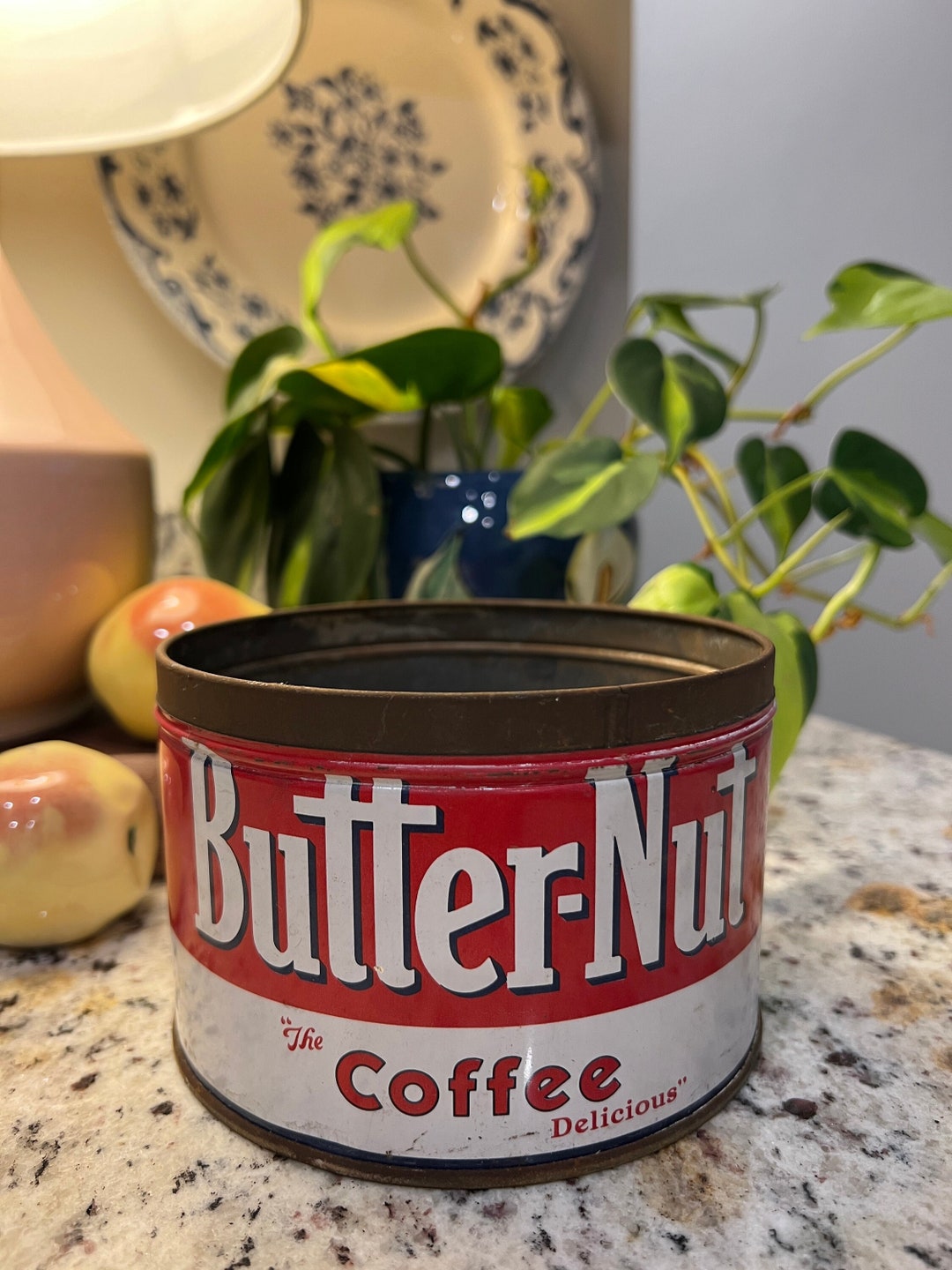 Vintage Butternut Coffee Tin Etsy