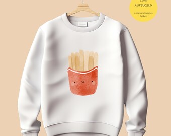 Iron-on Image Cute Fries / Fastfood / Burger / Hotdog