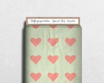 Fabric production French Terry, Softshell, Jersey, Rib Jersey “Apricot Collection Hearts”