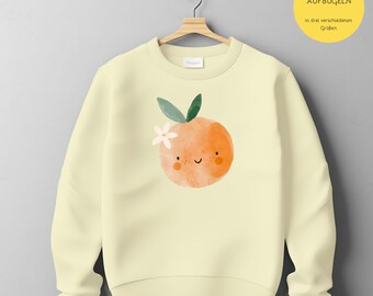 Iron-on image orange, flower, iron-on, plot, application, patch, iron-on image in various sizes
