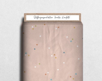In-house fabric production French Terry, softshell, jersey “Confetti”