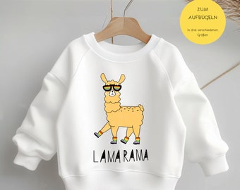 Iron-on image with lettering Lamarama Lama Lila
