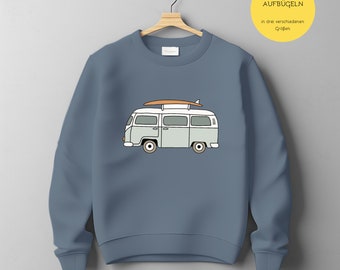 Iron-on image, iron-on motif, to iron on, A6, A5, A4, Retro Bus