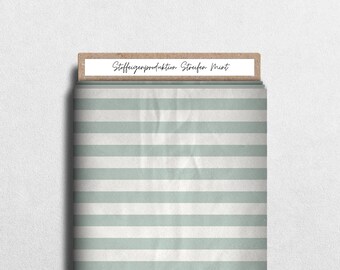 In-house production French Terry, softshell, jersey stripes mint
