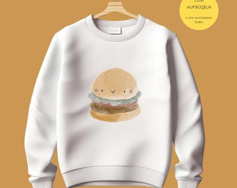 Iron-on Image Cute Fries / Fastfood / Burger / Hotdog