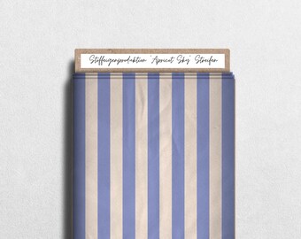 In-house production pre-order French Terry, Jersey “Apricot Collection Stripes”