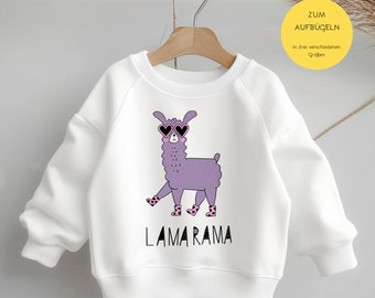 Iron-on image with lettering Lamarama Lama Lila