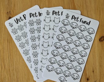 Pet Fund, Insurance & Vet Bills | Sinking Fund | Cash Stuffing | Cash Savings Challenge | Budgeting Envelopes | Laminate Tracker | A6 Binder