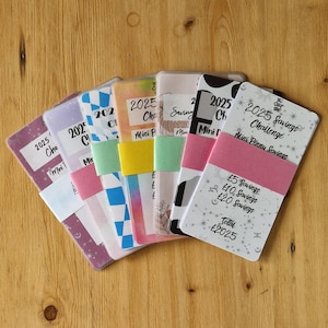2025 Savings Challenge Bundle | Cash Stuffing | Cash Savings Challenge | Budgeting Envelopes | Laminate Tracker | A6 Binder
