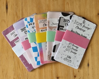 2025 Savings Challenge Bundle | Cash Stuffing | Cash Savings Challenge | Budgeting Envelopes | Laminate Tracker | A6 Binder