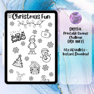 DIGITAL | Christmas Fun | PDF | Cash Stuffing | Cash Savings Challenge | Budgeting Envelopes | Sinking Fund | A6 Binder