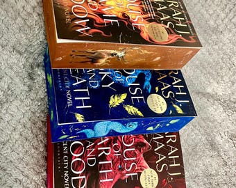 Set de tapa blanda «Crescent City» (Reino Unido), pintado a mano. ¡Hecho por encargo!