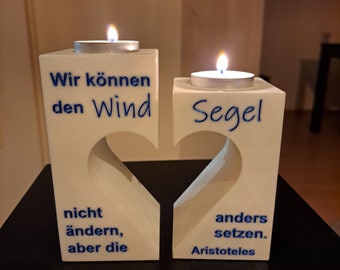 Teelichthalter Set - Wind und Segel