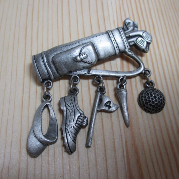 JJ Pewter Golf Bag Pin