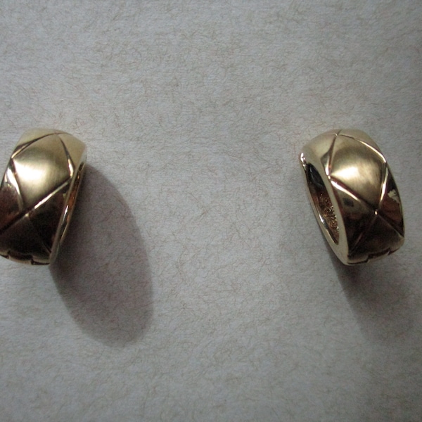 Monet Gold Tone Magnetic Clip-on Earrings