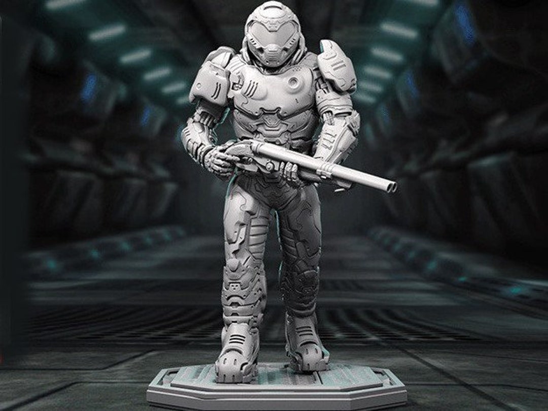 Doomguy Figure 3D Model for 3D Printers 3d Printing Files - Etsy