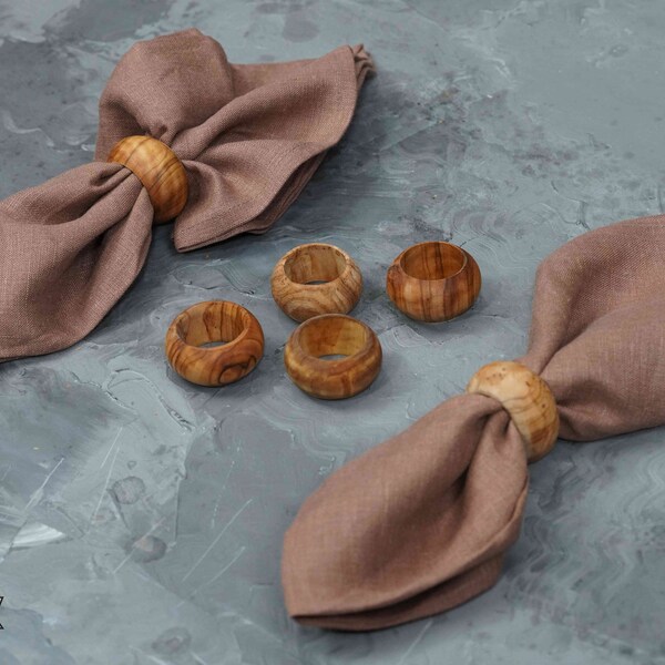 Wood Napkin Rings Etsy