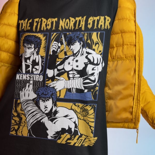 Fist Of The North Star T-Shirt - Hokuto no Ken - Kenshiro - Japanese Anime,Anime Lovers ShirtJapanese Art