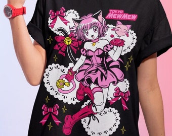 Tokyo Mew Mew Ichigo Momomiya Magical Girl T-shirt anime T-shirt divertente unisex Harajuku T-shirt di tutte le dimensioni