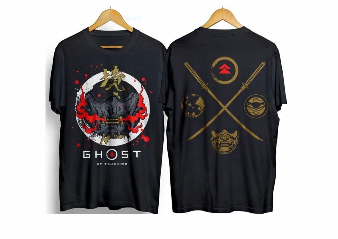 T-shirt Ghost II The Japan Girl – Homme, Noir, Motif Monstre/fantôme, 100% Coton