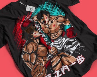 T-shirt unisexe Hajime No Ippo VS hanma, Kamogawa Boxing Gym Crew, Ippo Makunouchi Kbg, Manga, Anime Tee, le T-shirt grappler