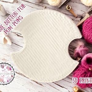 3D Printed Pom-Pom Button for Hats