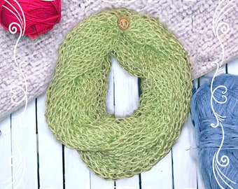 Mint Green Infinity Scarf