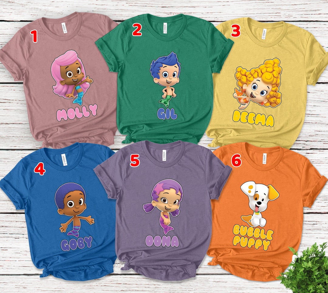 Bubble Guppies Characters Shirt Family Matching Shirt Group - Etsy