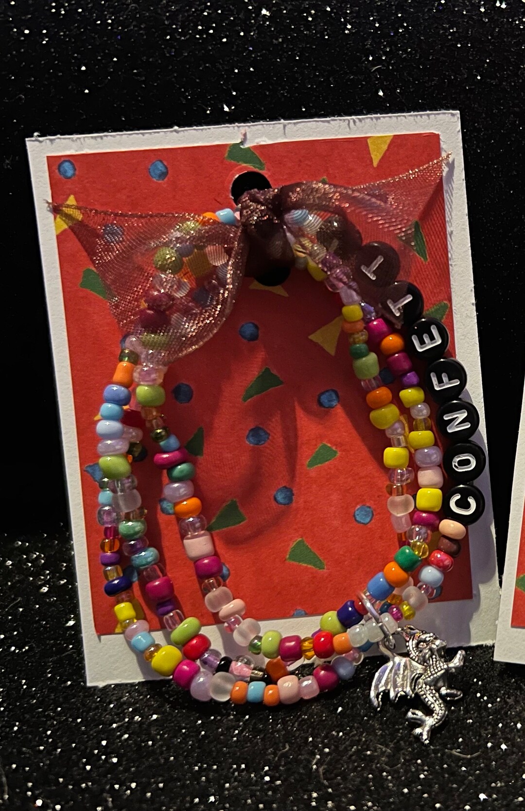 TS Confetti Friendship Bracelet Set Eras Inspired Swiftie Friendship Bracelet Speak Now Long